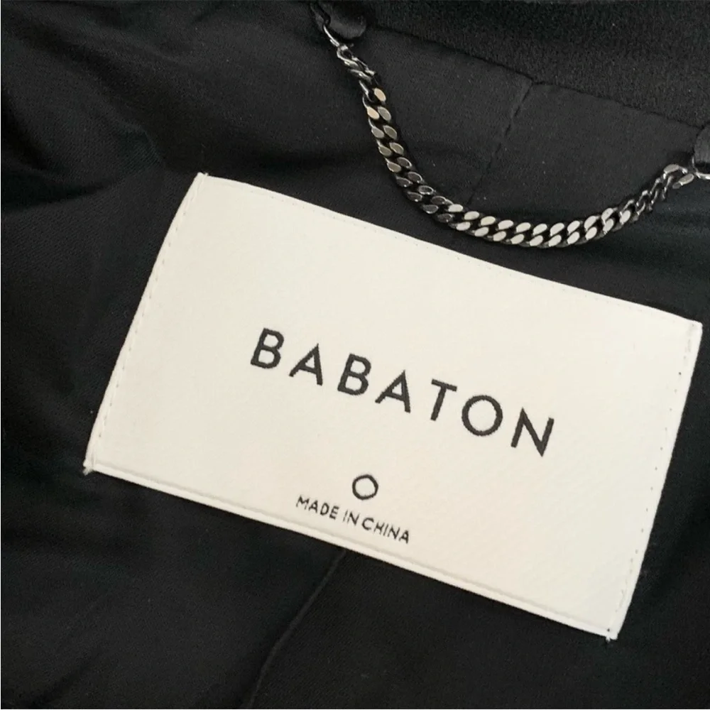 Aritzia Babaton Trent Long Blazer Jacket | Black | 0